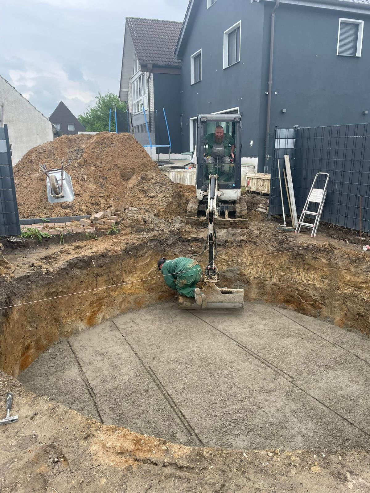 Poolprojekt – Vorher